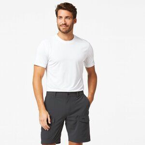 Helly Hansen Grey Cargo Shorts Size 33 Nylon Lightweight Outdoorcore Travel